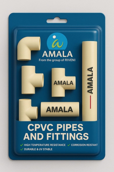 Amala CPVC pipes and fittings collection - Complete plumbing solution range
