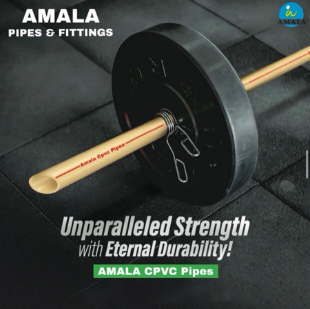Amala CPVC pipes unparalleled strength - Superior engineering and materials